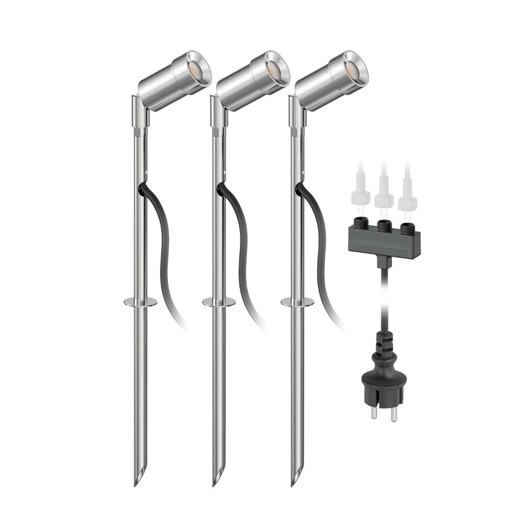 3x LED grond spot - 12V - 1,5 Watt - Complete set 3x LED grond spot - 12V - 1,5 Watt - Complete set
